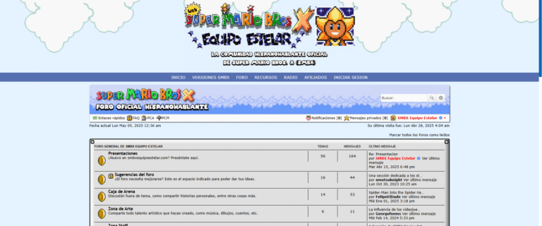 El foro de SMBX Equipo Estelar cumple 4 años como el hogar oficial hispanohablante de Super Mario Bros. X